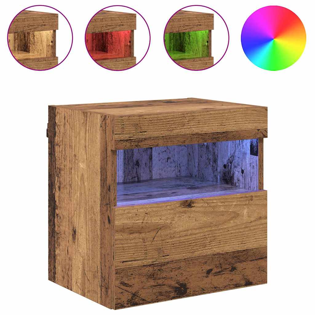 TV zidni ormari Zidne 2 pcs Staro drvo 40 x 30 x 40 cm