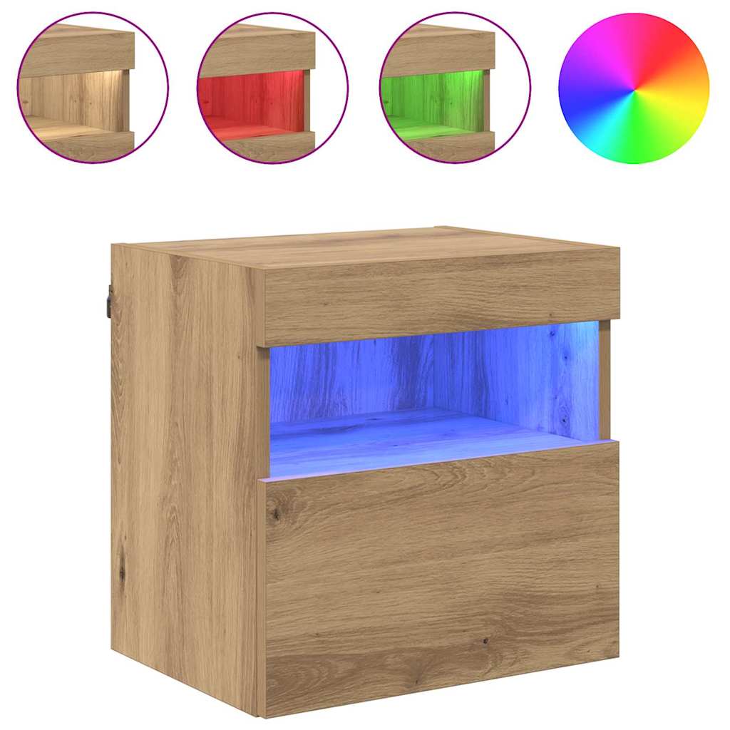 TV zidni ormari Zidne 2 pcs Umjetnički hrast 40 x 30 x 40 cm