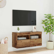 TV zidni ormar Staro drvo 80 x 30 x 40 cm Konstruirano drvo