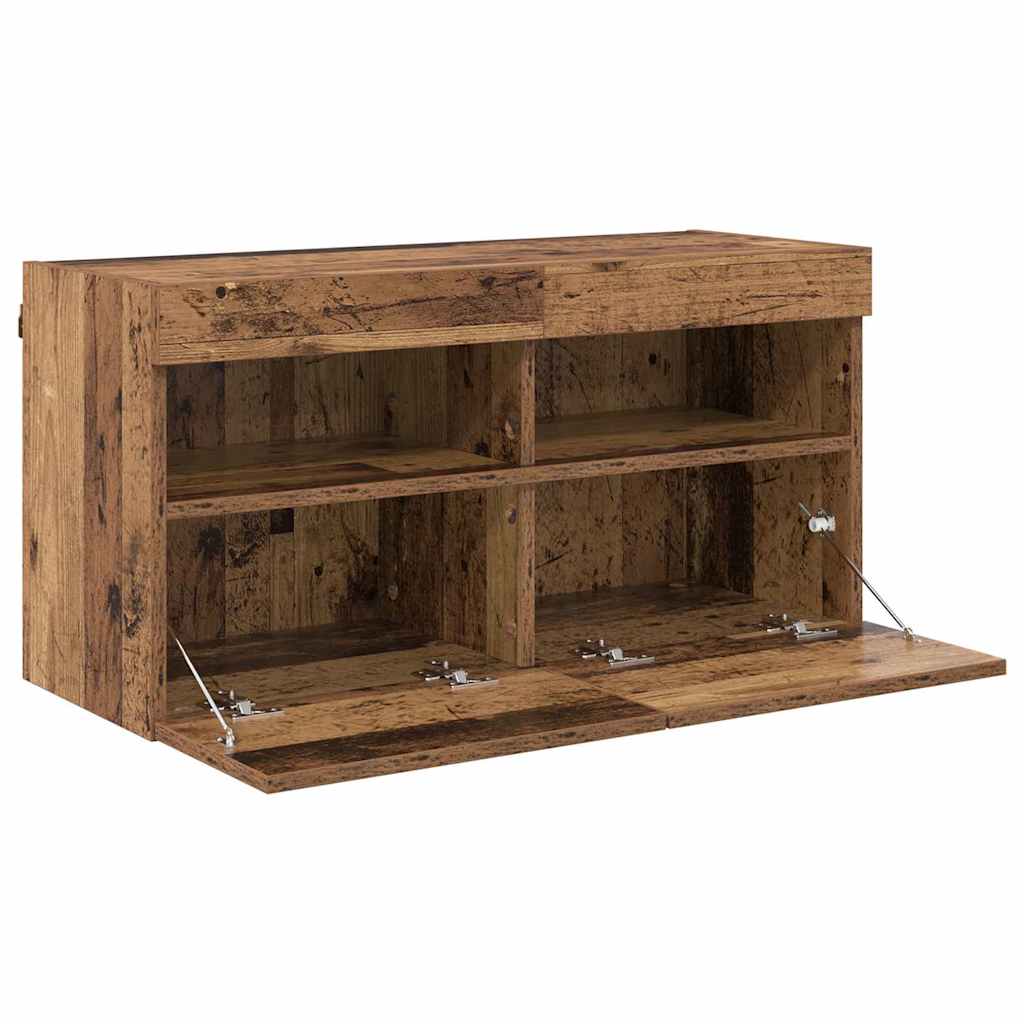 TV zidni ormar Staro drvo 80 x 30 x 40 cm Konstruirano drvo