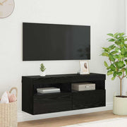 TV zidni ormar Crni hrast 100 x 30 x 40 cm Konstruirano drvo