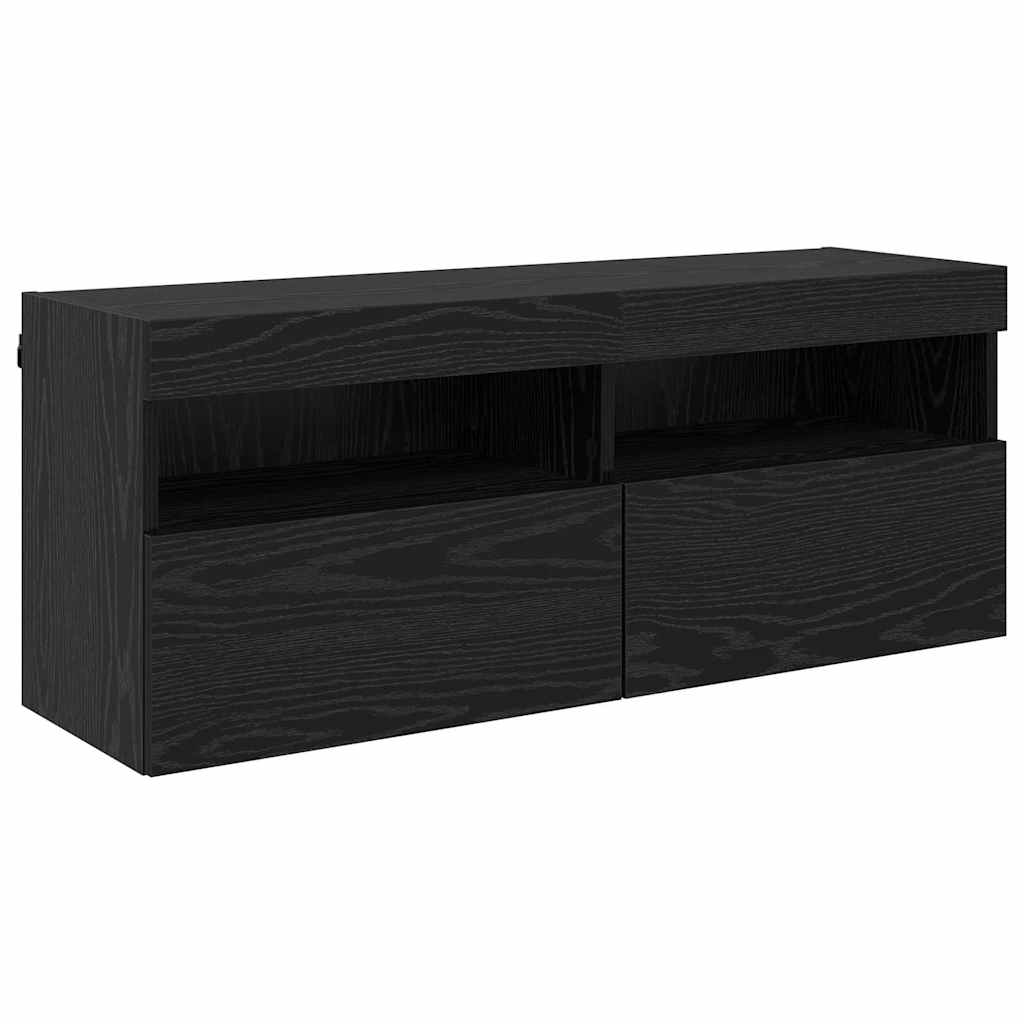 TV zidni ormar Crni hrast 100 x 30 x 40 cm Konstruirano drvo