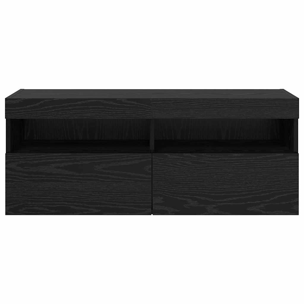 TV zidni ormar Crni hrast 100 x 30 x 40 cm Konstruirano drvo