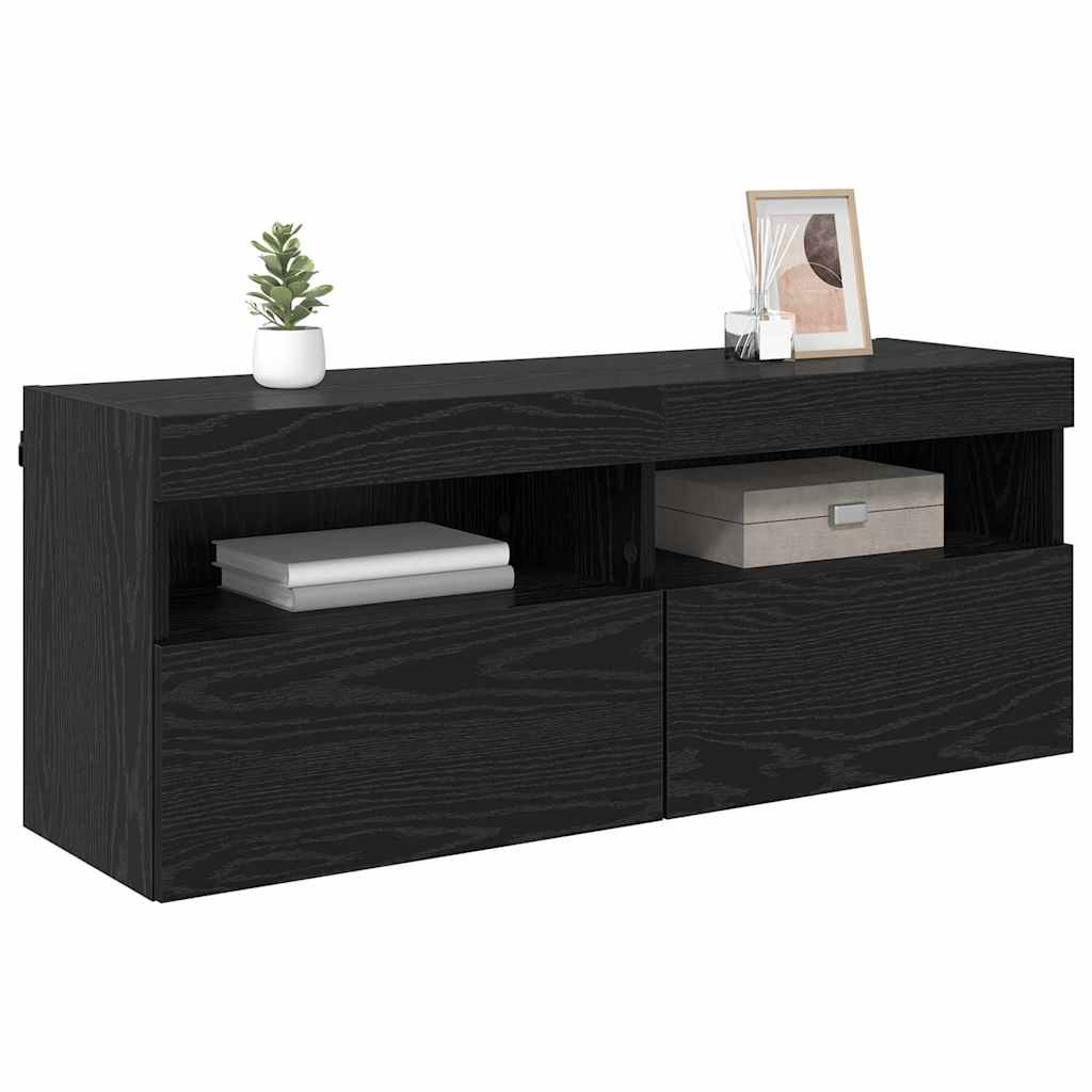 TV zidni ormar Crni hrast 100 x 30 x 40 cm Konstruirano drvo