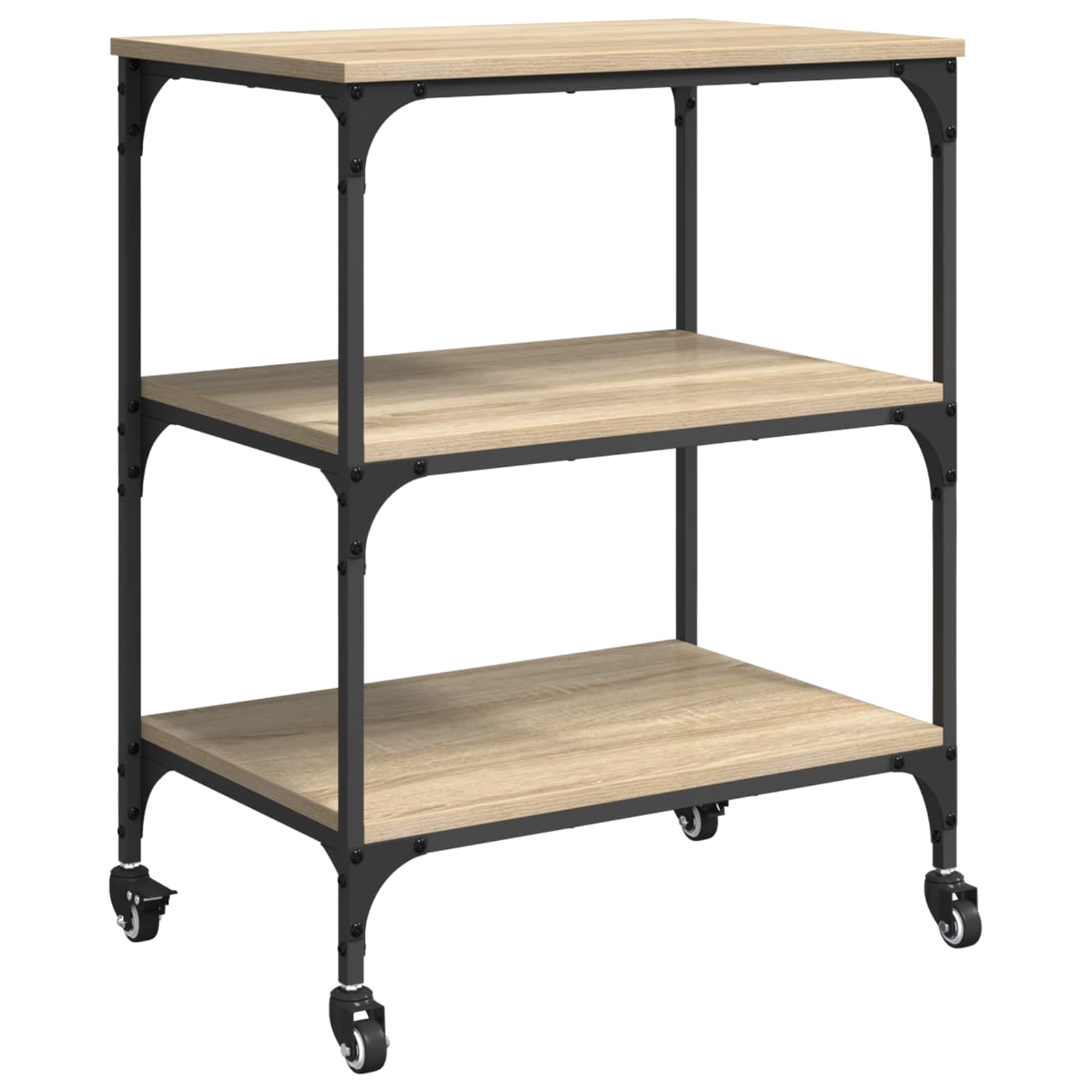 Kuhinjski kolica Sonoma hrast 60 x 41 x 76 cm Konstruirano drvo