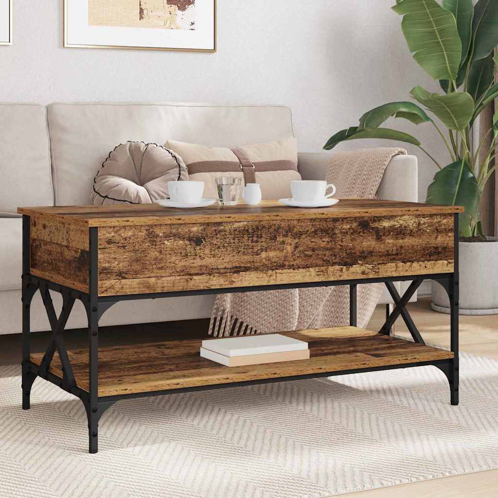 Kava Stol Staro drvo 100 x 50 x 50 cm Konstruirano drvo