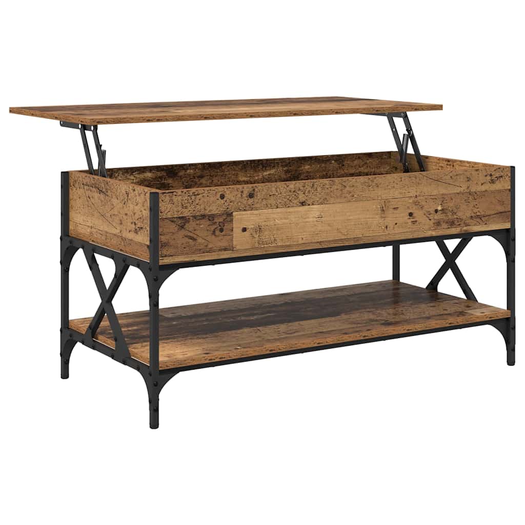 Kava Stol Staro drvo 100 x 50 x 50 cm Konstruirano drvo