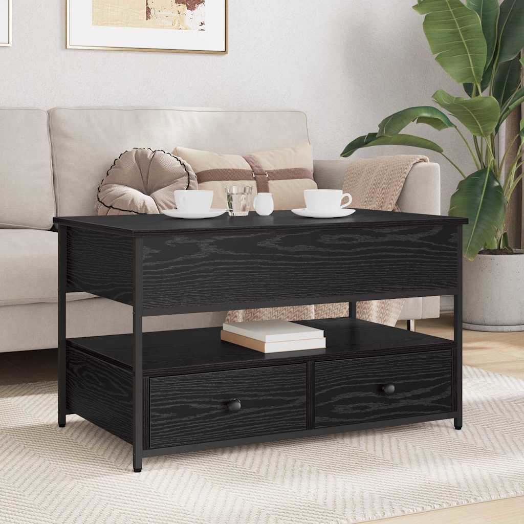 Kava Stol Crni hrast 85 x 50 x 50 cm Konstruirano drvo