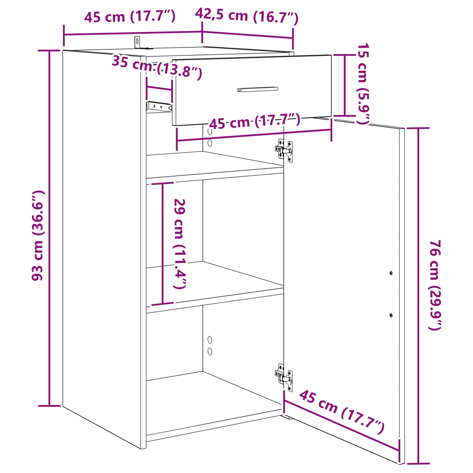 Kreveta Staro drvo 45 x 42,5 x 93 cm Konstruirano drvo