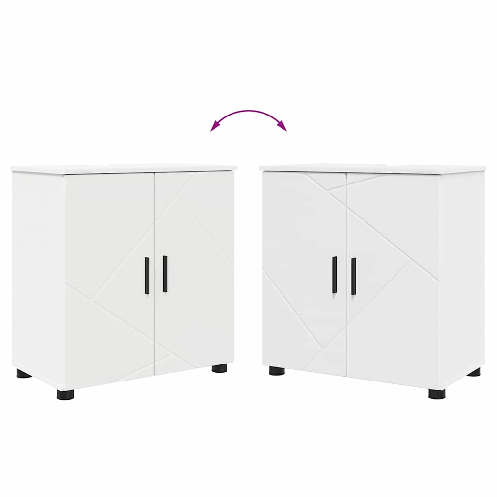 Kupaonski ormar s pohranom s vratima Bijelo 61 x 35 x 64 cm