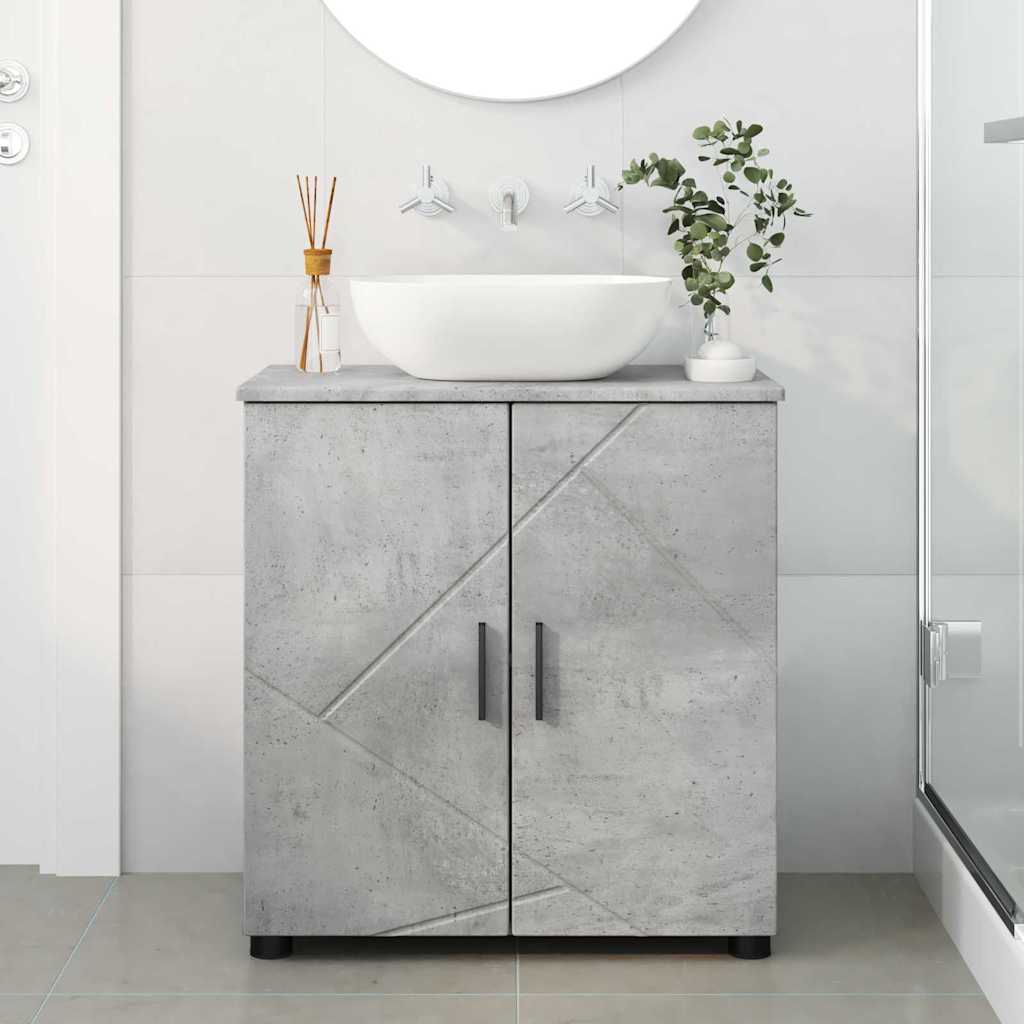 Kupaonski ormar s pohranom Betonski sivi 61 x 35 x 64 cm