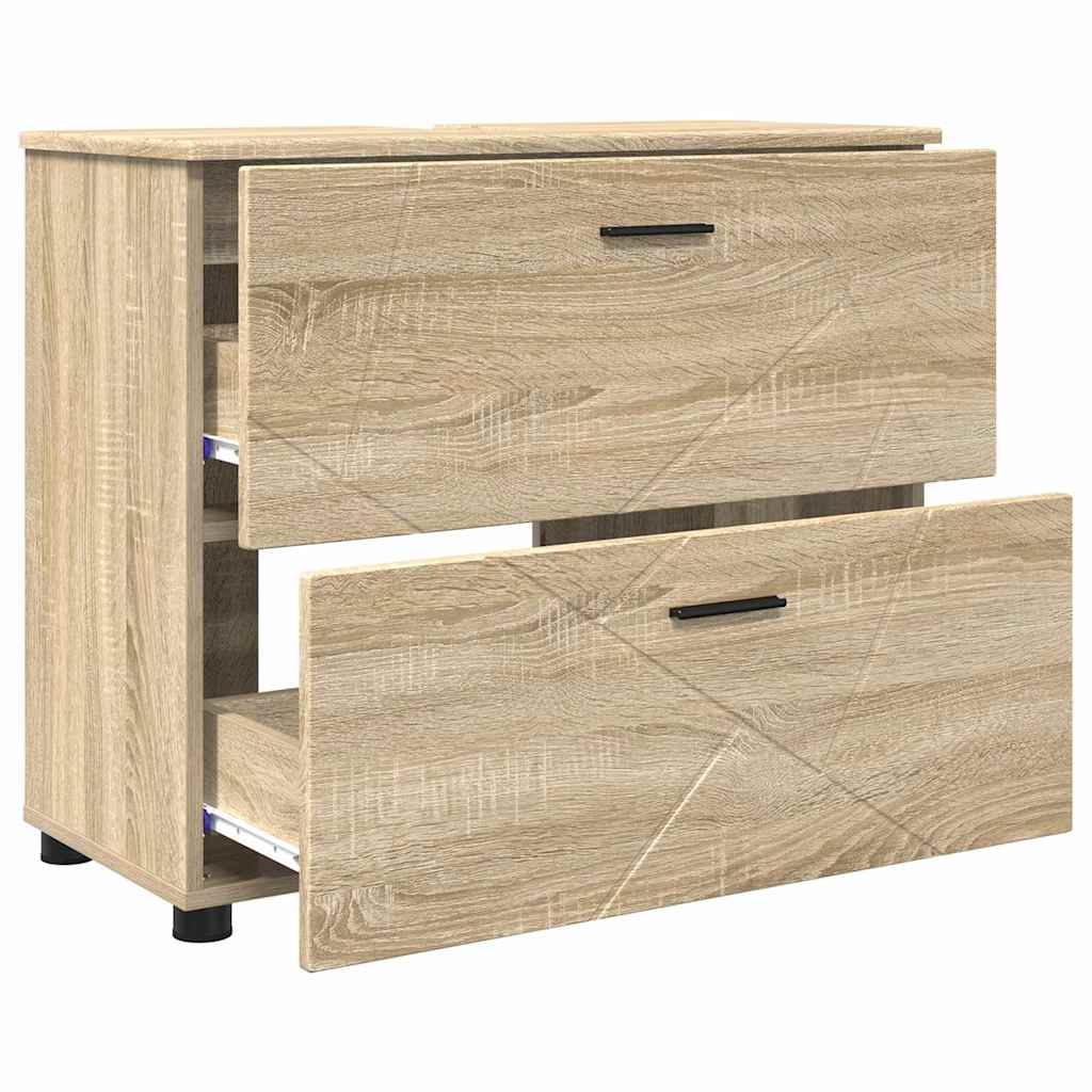 Kupaonski ormar s ladicama Sonoma hrast 76,5 x 35 x 64 cm