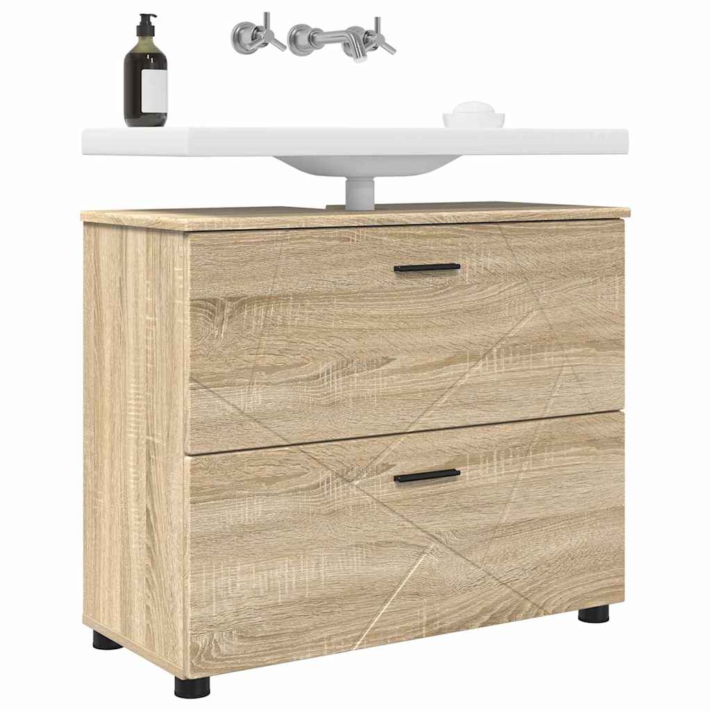 Kupaonski ormar s ladicama Sonoma hrast 76,5 x 35 x 64 cm