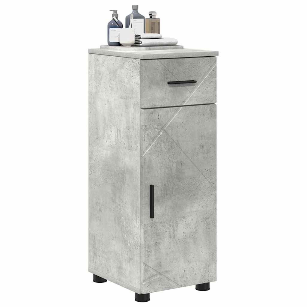 Kupaonski ormar s ladicama Betonski sivi 30 x 35 x 80 cm
