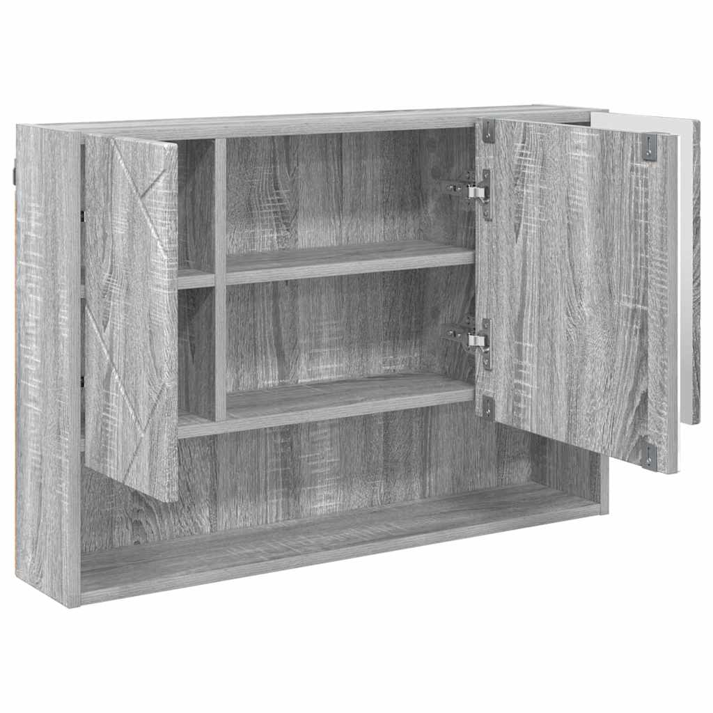 Ogledalo ormar Siva Sonoma 80 x 17 x 55 cm Konstruirano drvo