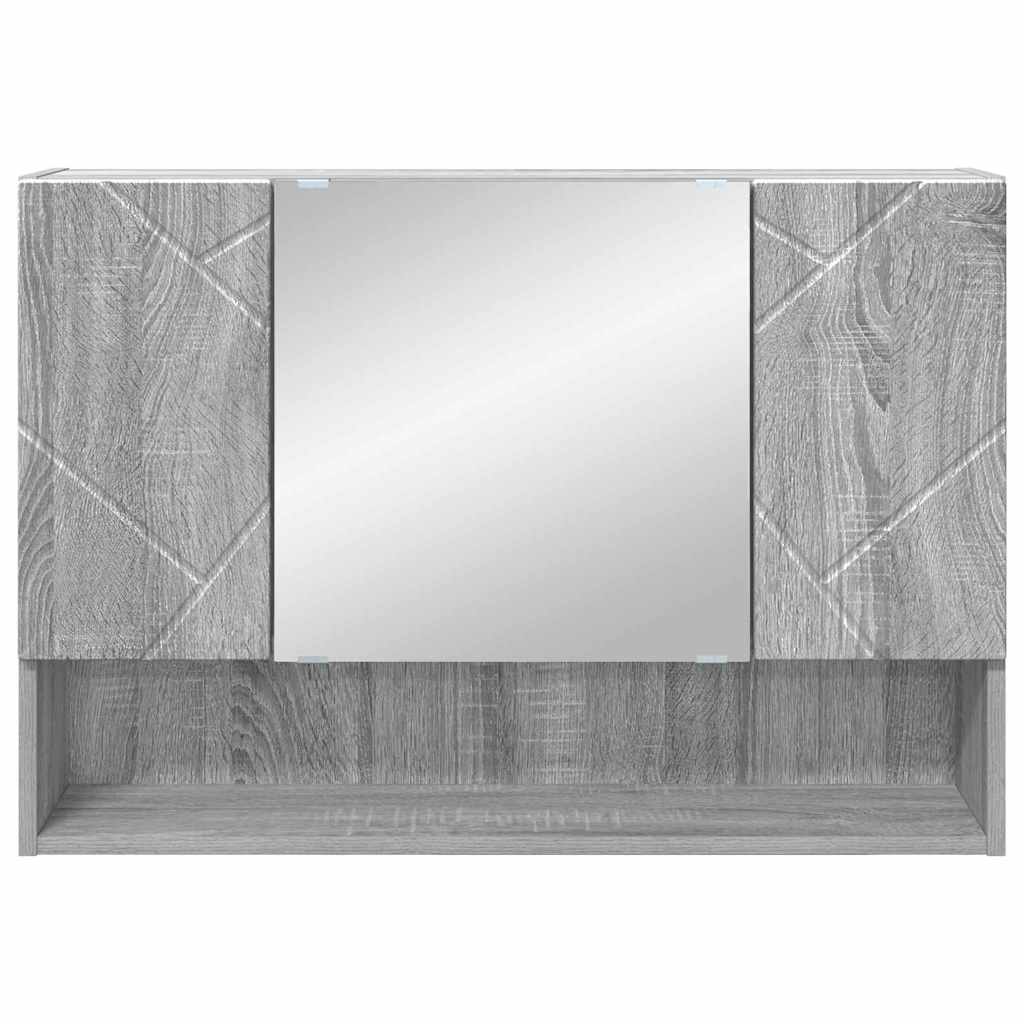 Ogledalo ormar Siva Sonoma 80 x 17 x 55 cm Konstruirano drvo