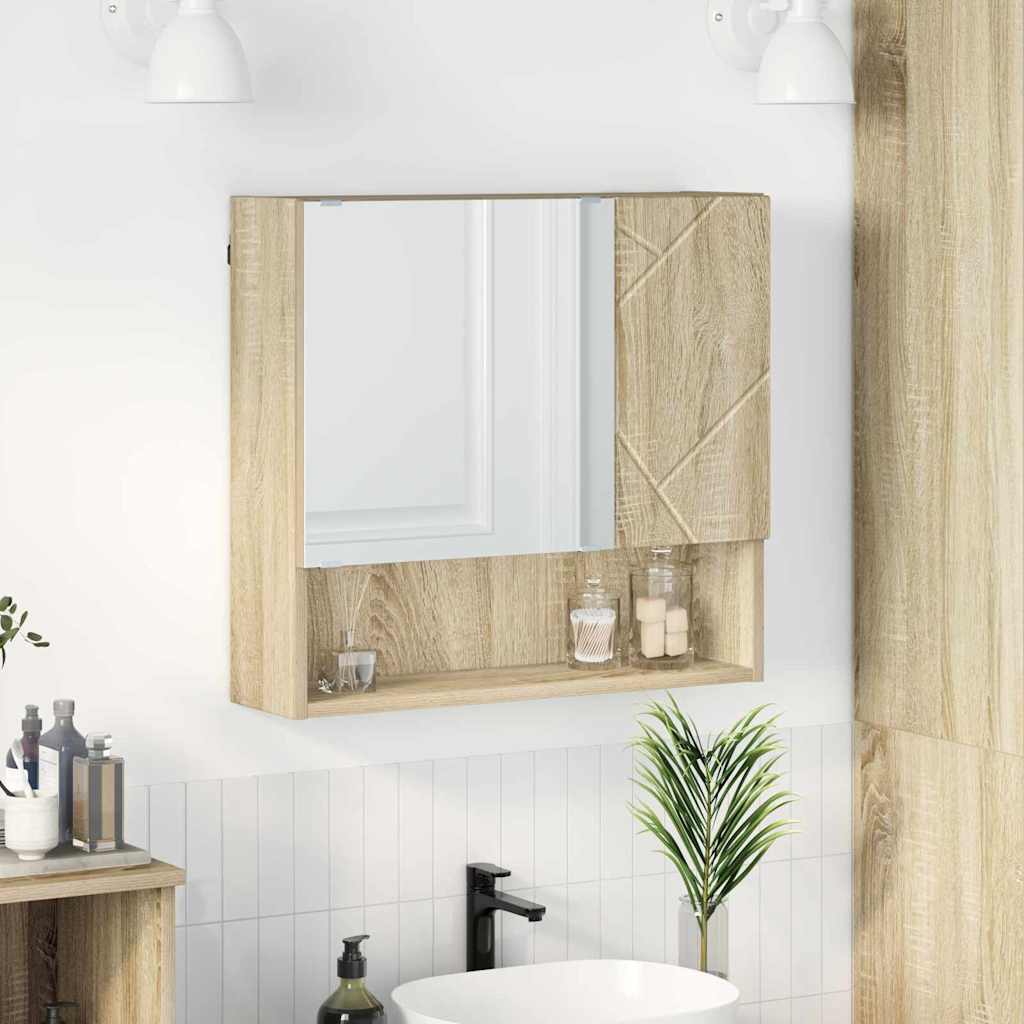 Ogledalo ormar Sonoma hrast 59 x 17 x 55 cm Konstruirano drvo