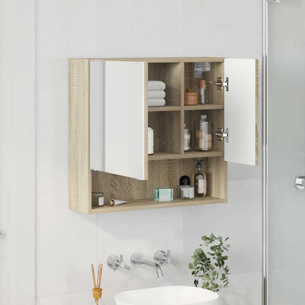 Ogledalo ormar Sonoma hrast 59 x 17 x 55 cm Konstruirano drvo