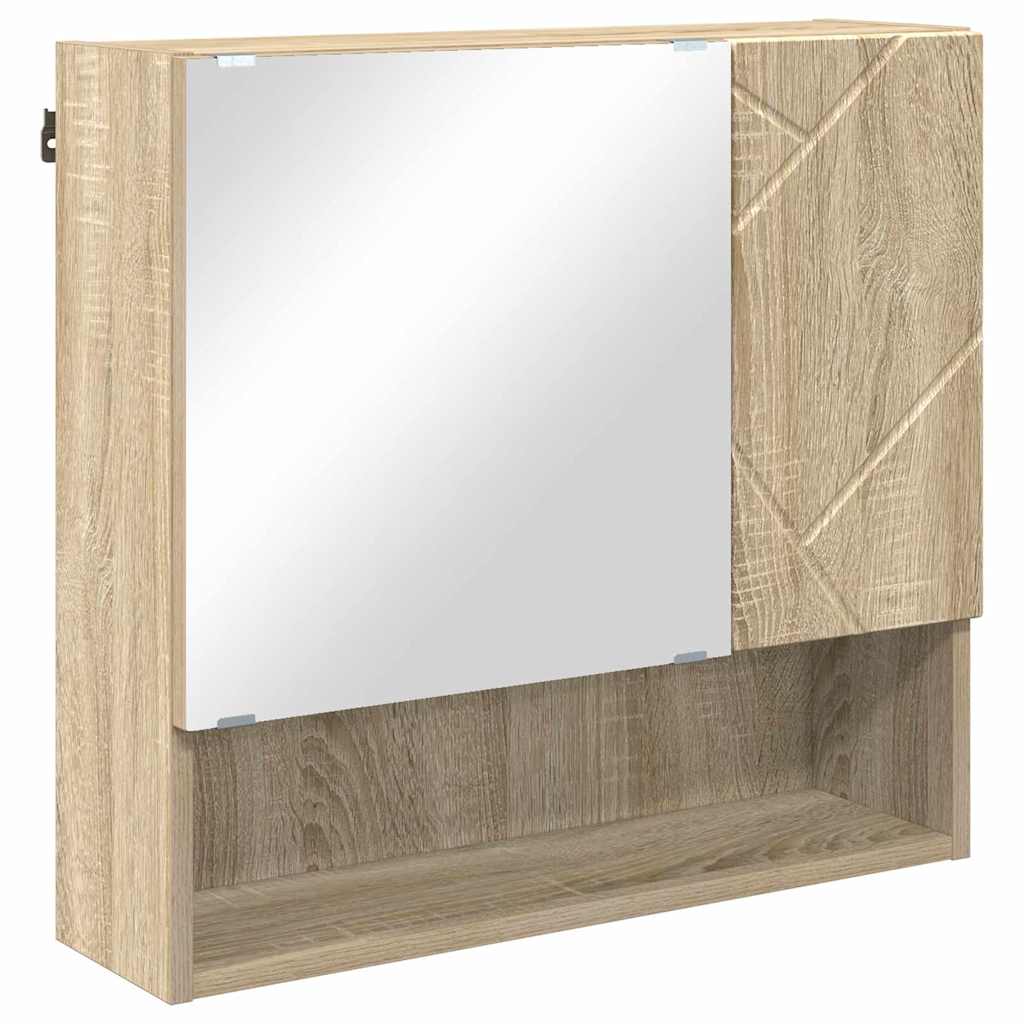 Ogledalo ormar Sonoma hrast 59 x 17 x 55 cm Konstruirano drvo