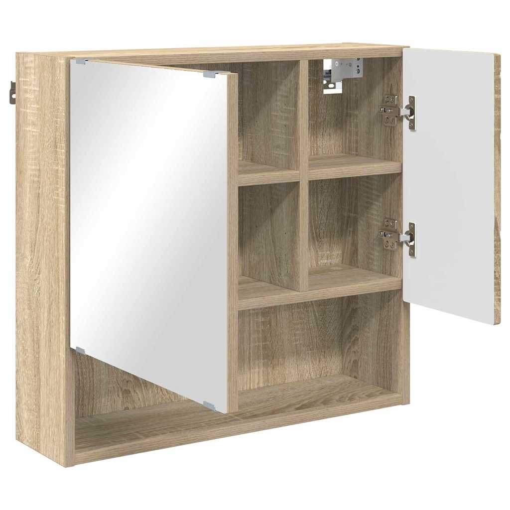 Ogledalo ormar Sonoma hrast 59 x 17 x 55 cm Konstruirano drvo