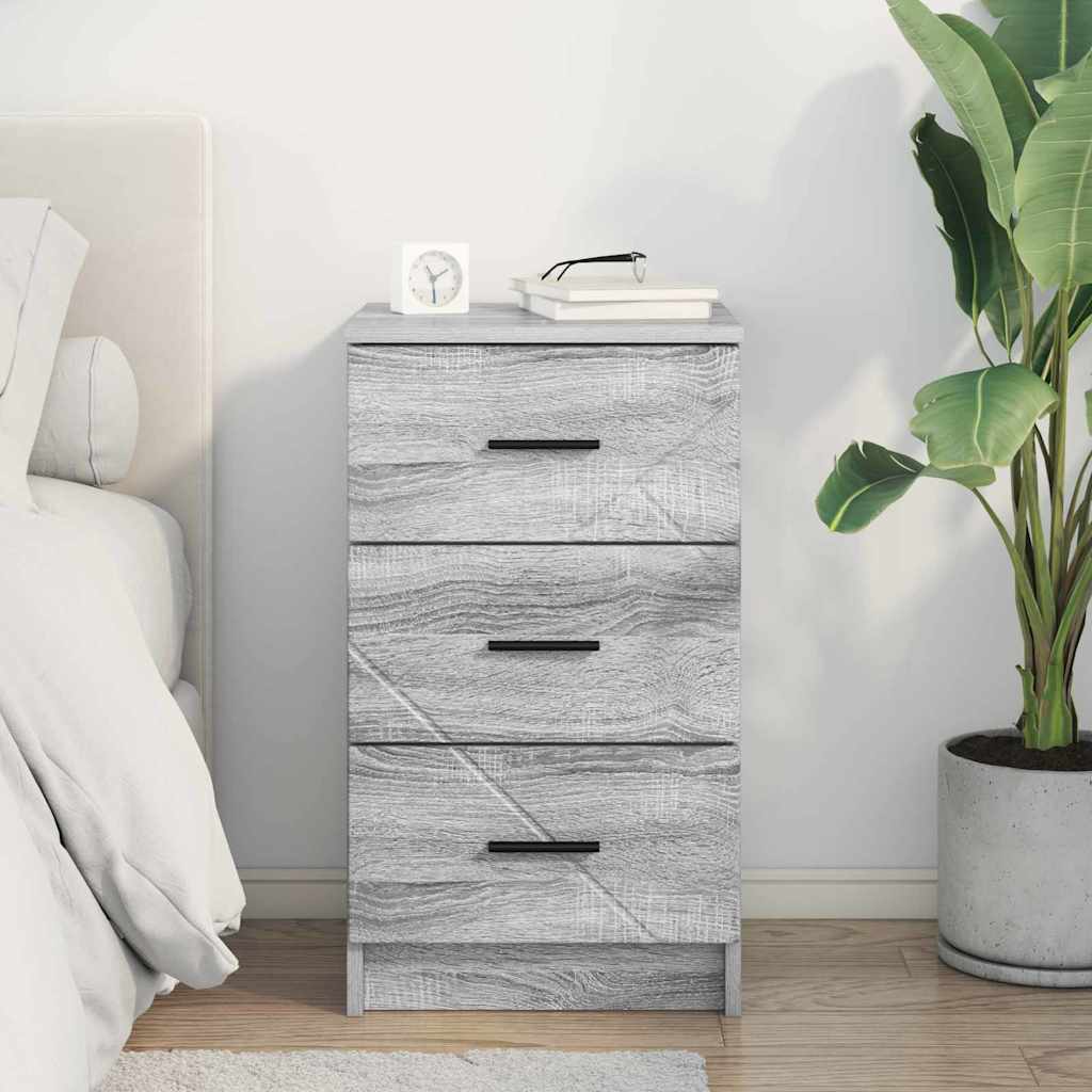 Noćni ormar Sivi hrast sonoma 38 x 38 x 66 cm Konstruirano drvo