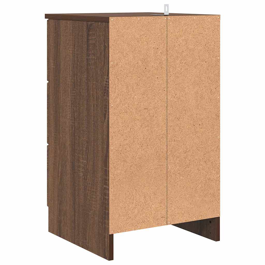 Noćni ormar Smeđi hrast 38 x 38 x 66 cm Konstruirano drvo