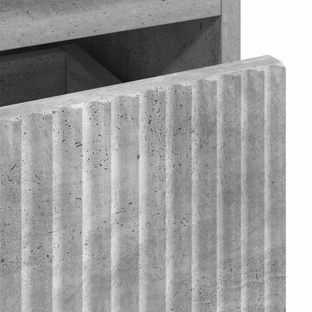 Kupaonski ormar s ladicama Betonski sivi 31,5 x 33 x 190 cm