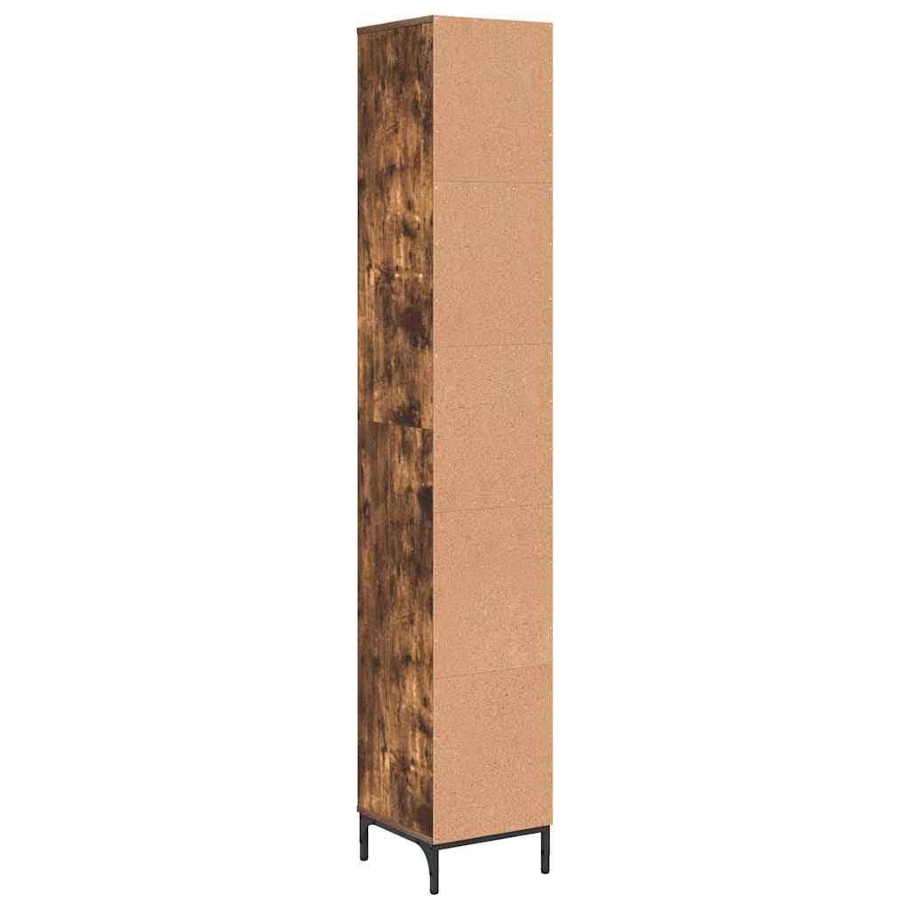 Kupaonski ormar s ladicama Dimljeni hrast 31,5 x 33 x 190 cm