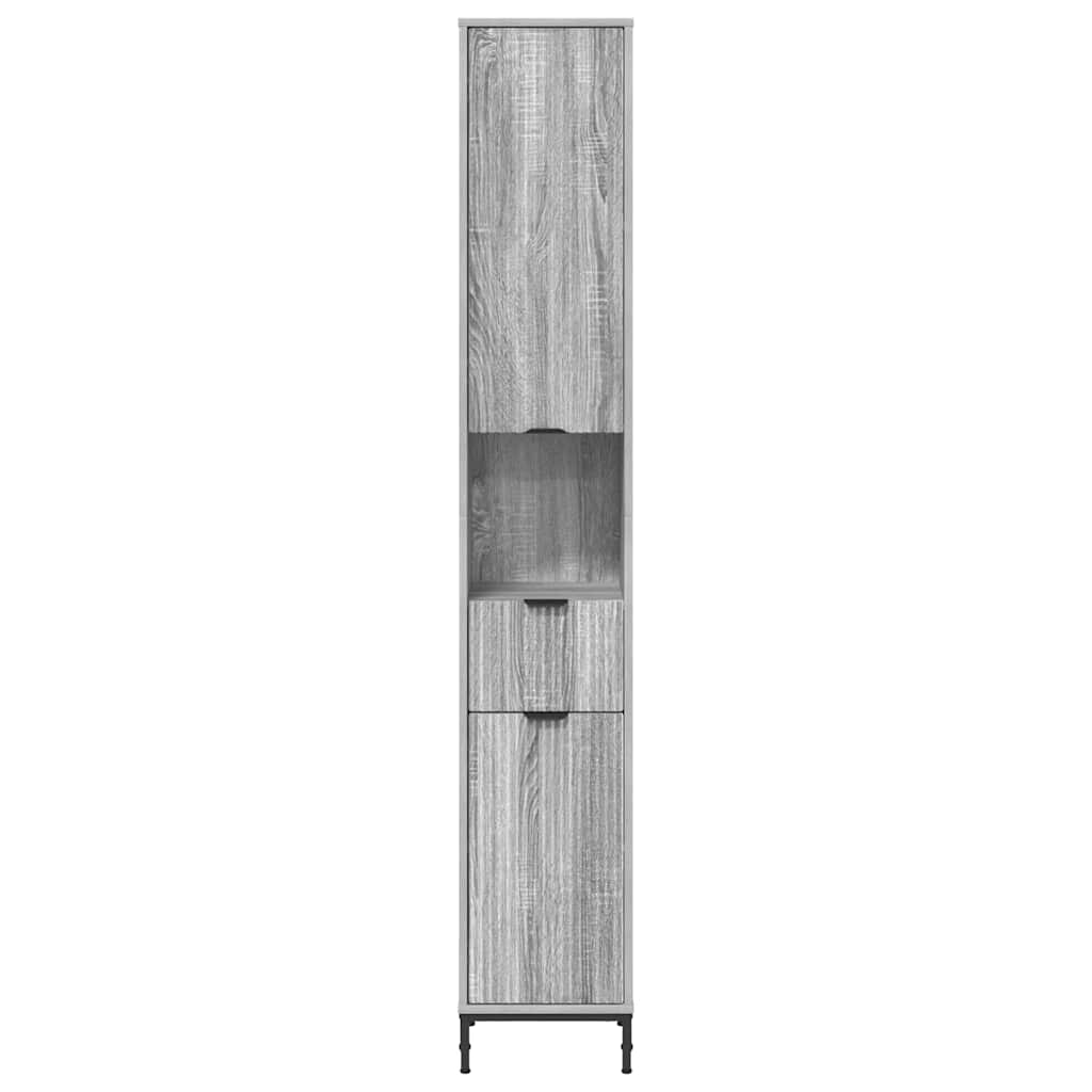 Kupaonski ormar s ladicama Siva Sonoma 31,5 x 33 x 190 cm