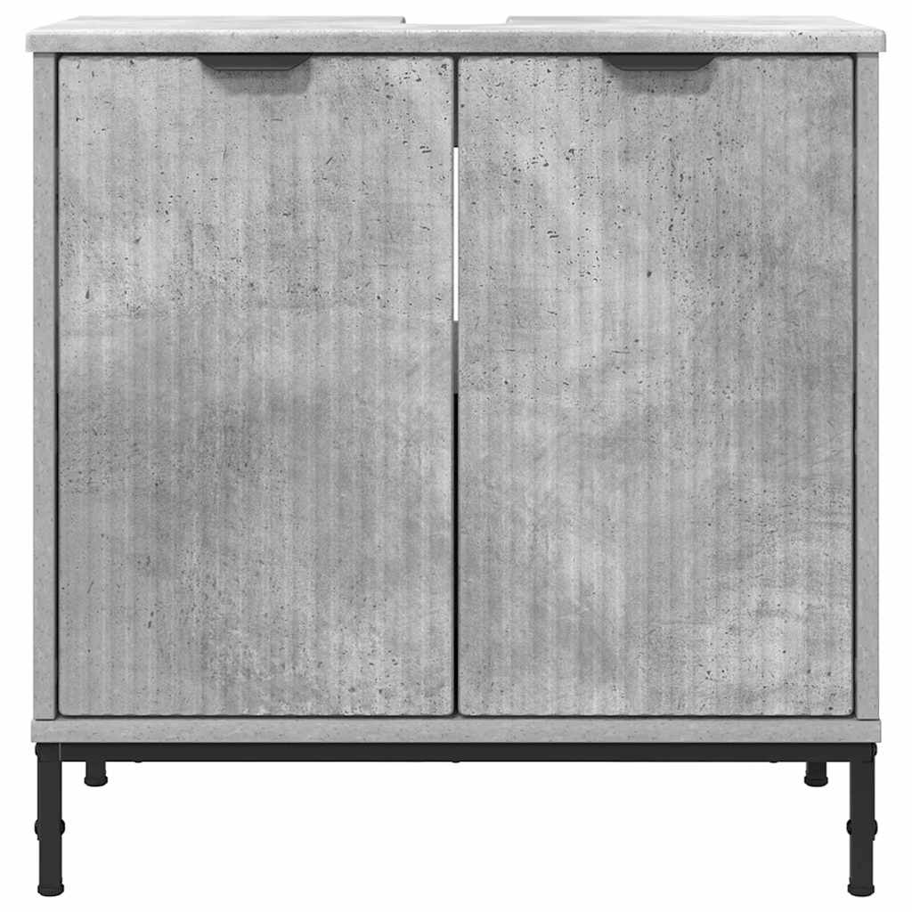 Kupaonski ormarić za sudoper Betonski sivi 60,5 x 33,5 x 61 cm