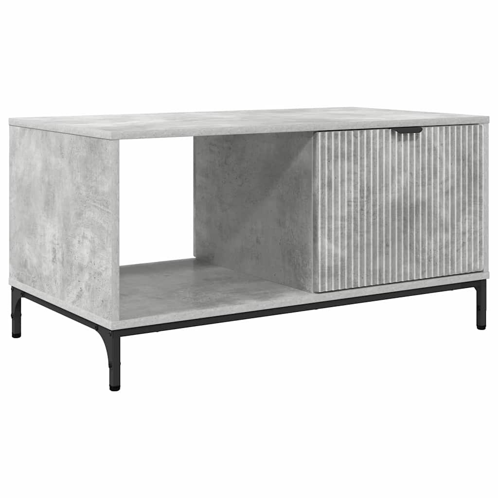 Kava Stol Betonski sivi 90 x 49 x 46 cm Konstruirano drvo
