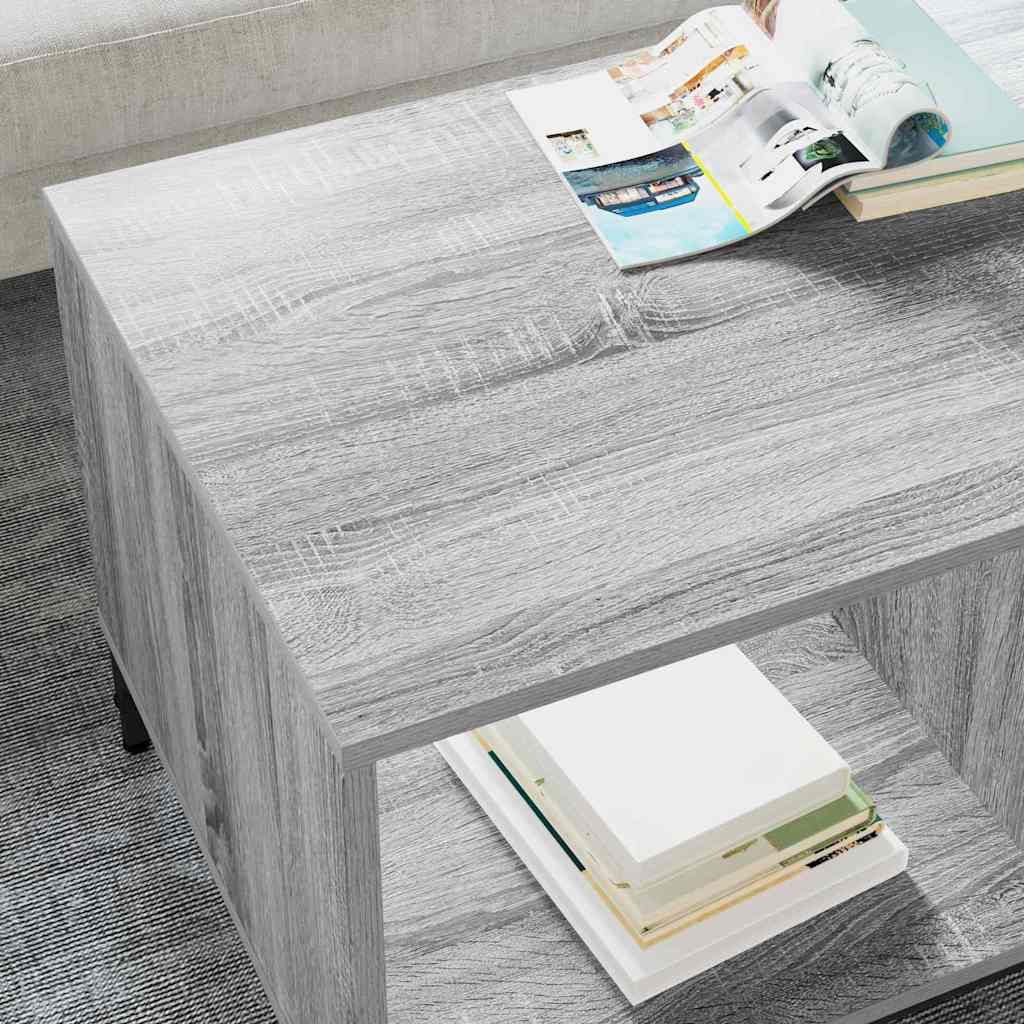 Kava Stol Siva Sonoma 90 x 49 x 46 cm Konstruirano drvo