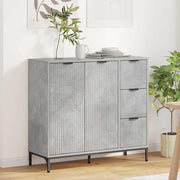Kreveta Betonski sivi 89,5 x 33 x 82 cm Konstruirano drvo