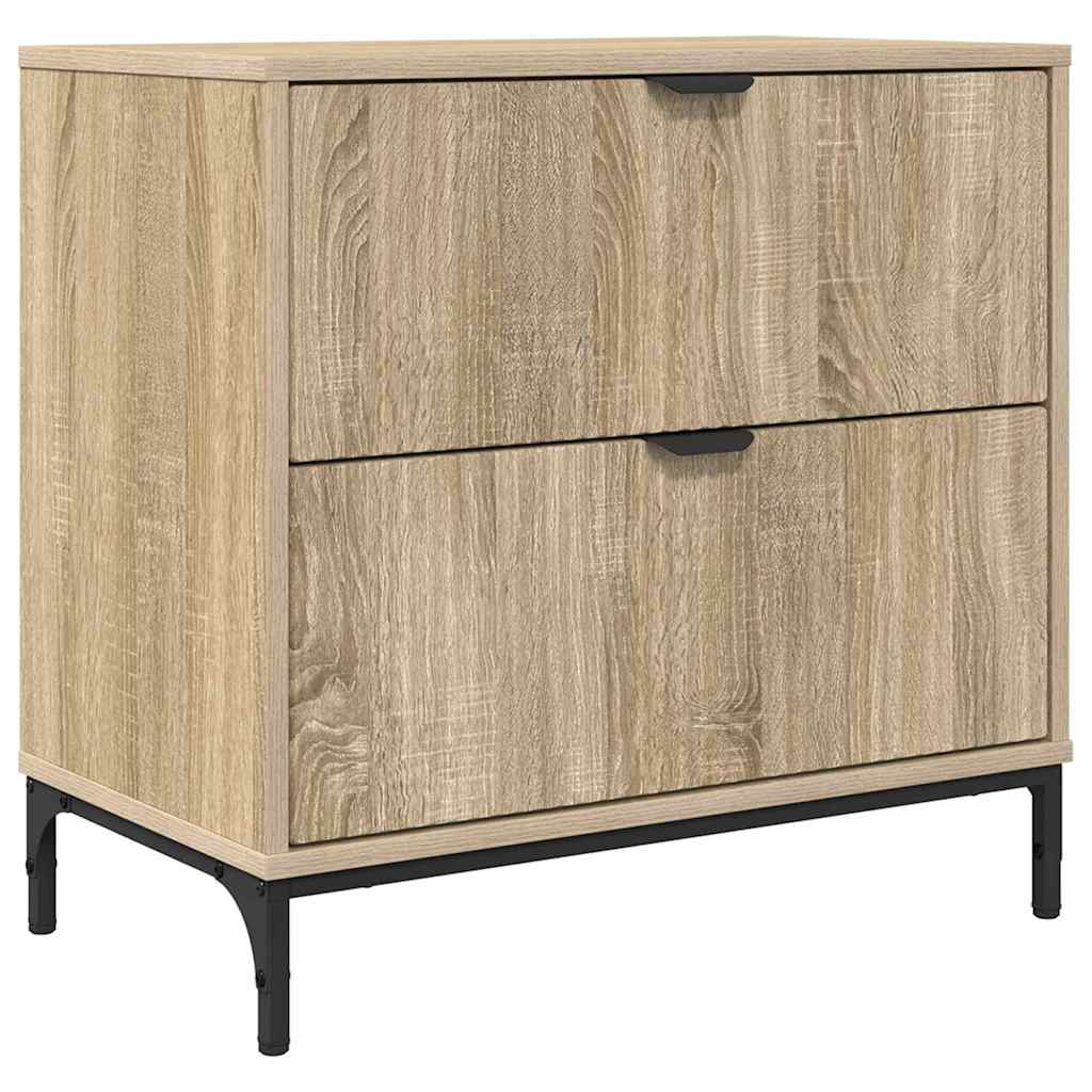 Noćni ormarić sonoma hrast 63.5 x 36 x 61 cm Konstruirano drvo