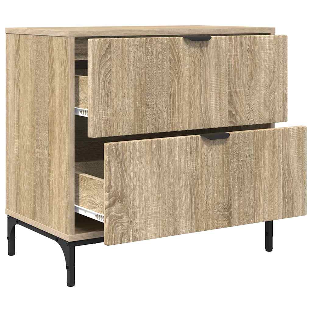 Noćni ormarić sonoma hrast 63.5 x 36 x 61 cm Konstruirano drvo