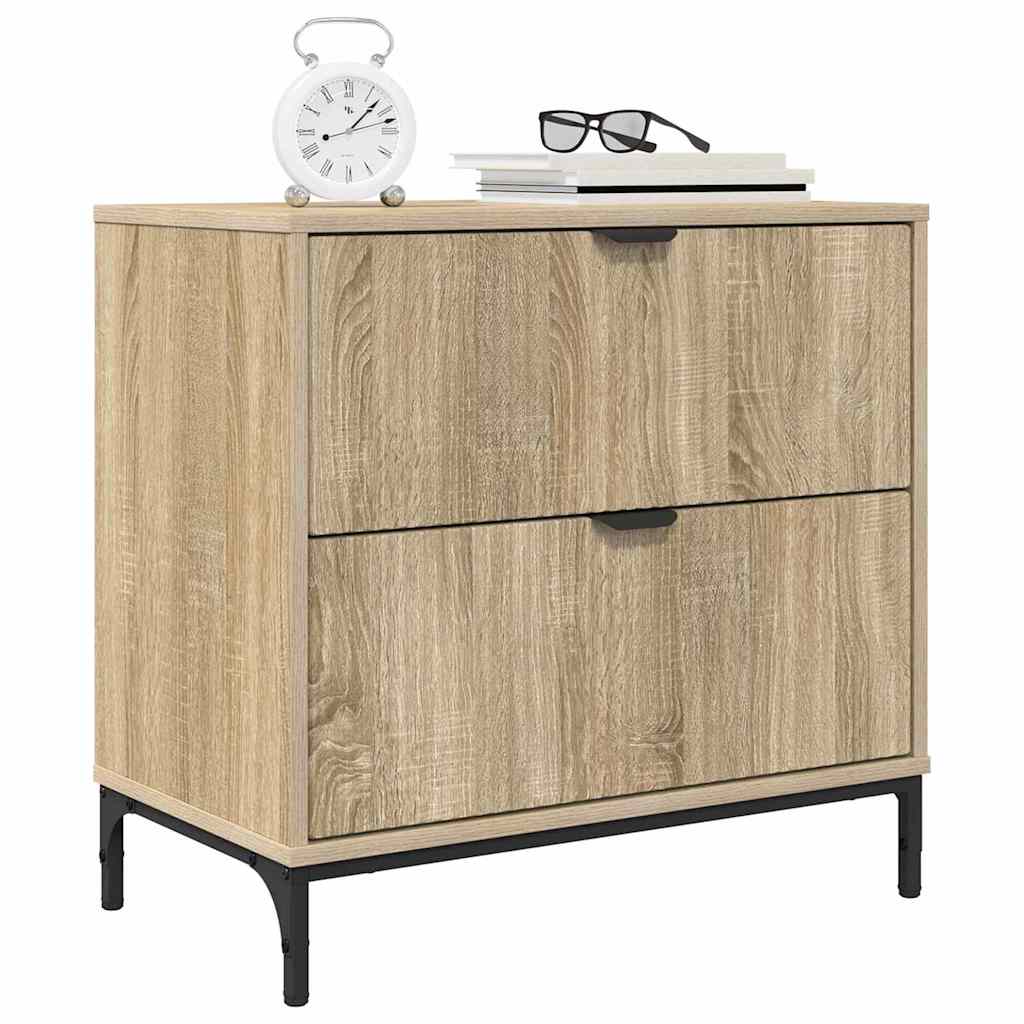 Noćni ormarić sonoma hrast 63.5 x 36 x 61 cm Konstruirano drvo