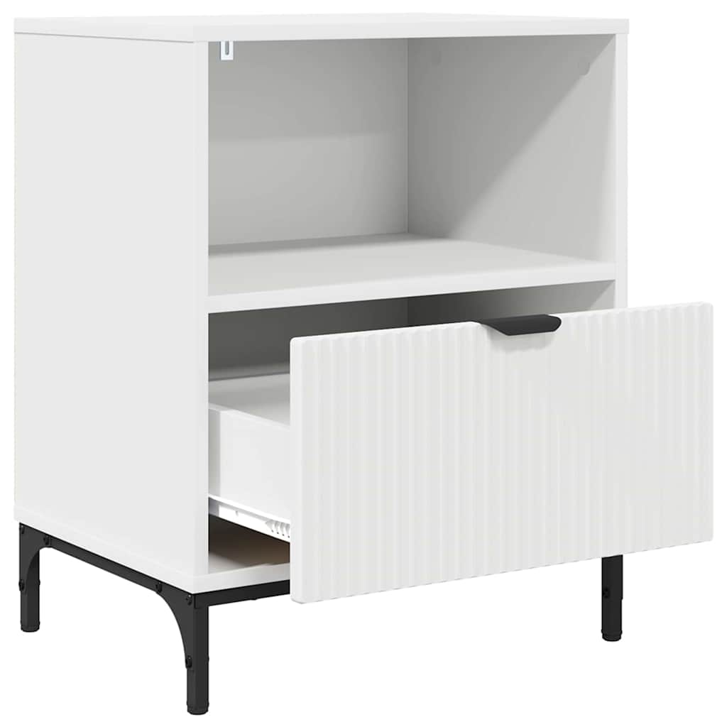 Noćni ormar 2 pcs Bijelo 49 x 36 x 61 cm Konstruirano drvo