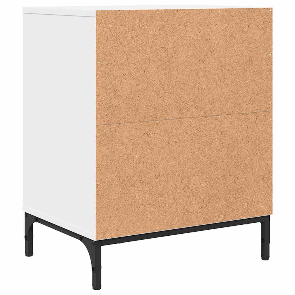 Noćni ormar 2 pcs Bijelo 49 x 36 x 61 cm Konstruirano drvo