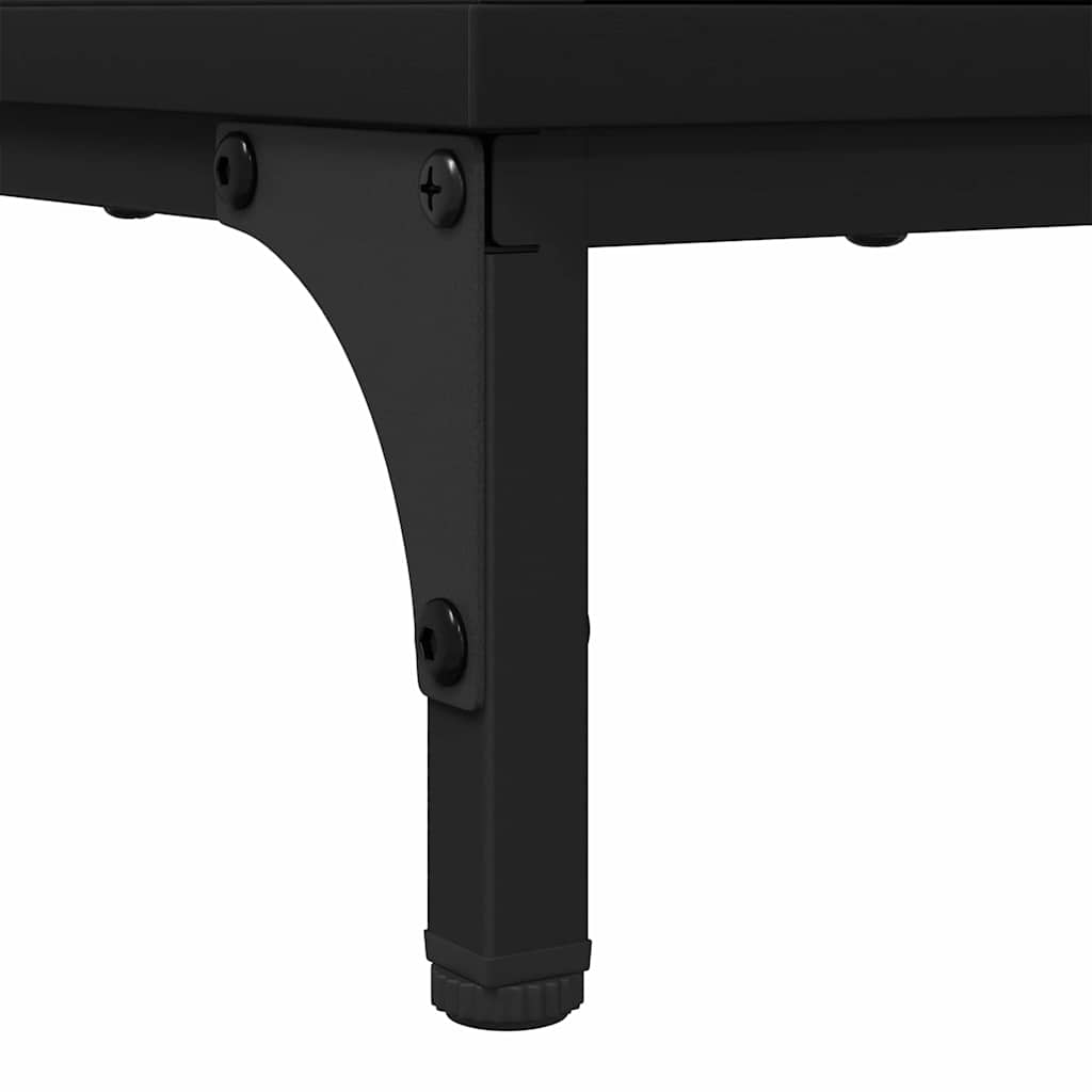 Noćni ormar s ladicama Crna 49 x 36 x 61 cm Konstruirano drvo