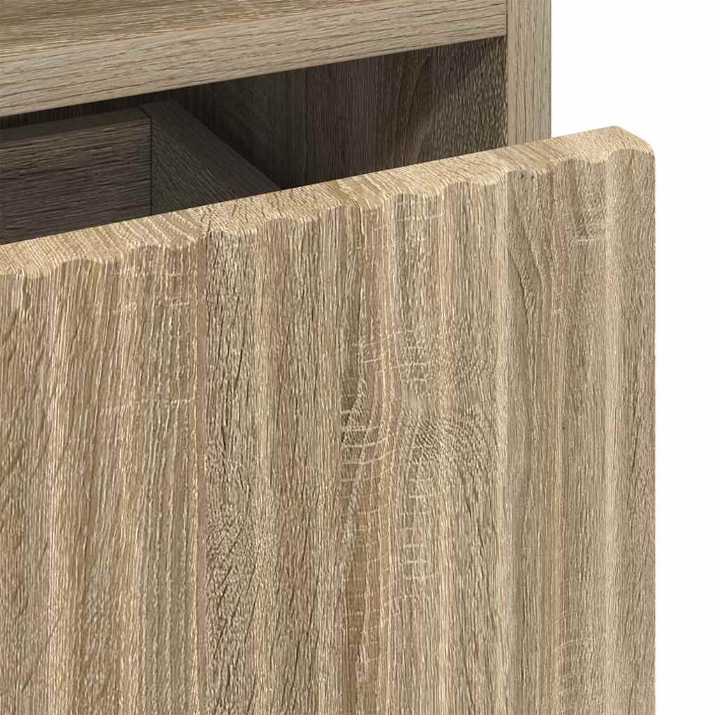 Noćni ormar s ladicama 2 pcs sonoma hrast 49 x 36 x 61 cm