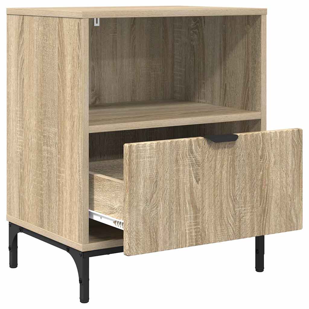 Noćni ormar s ladicama 2 pcs sonoma hrast 49 x 36 x 61 cm