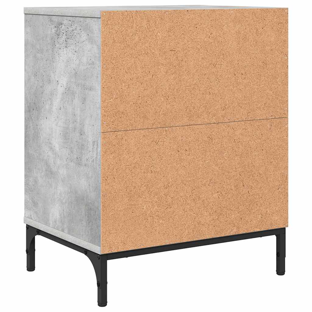 Noćni ormar Beton siva 49 x 36 x 61 cm Konstruirano drvo