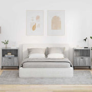 Noćni ormar s ladicama 2 pcs Sivi hrast sonoma 49 x 36 x 61 cm