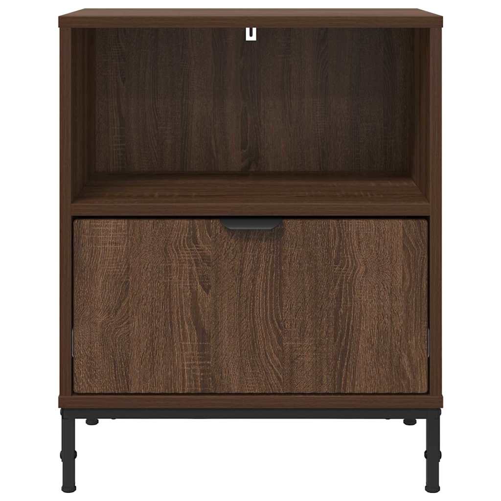 Noćni ormar 2 pcs Smeđi hrast 49 x 36 x 61 cm Konstruirano drvo