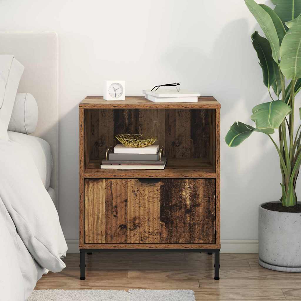 Noćni ormar Staro drvo 49 x 36 x 61 cm Konstruirano drvo