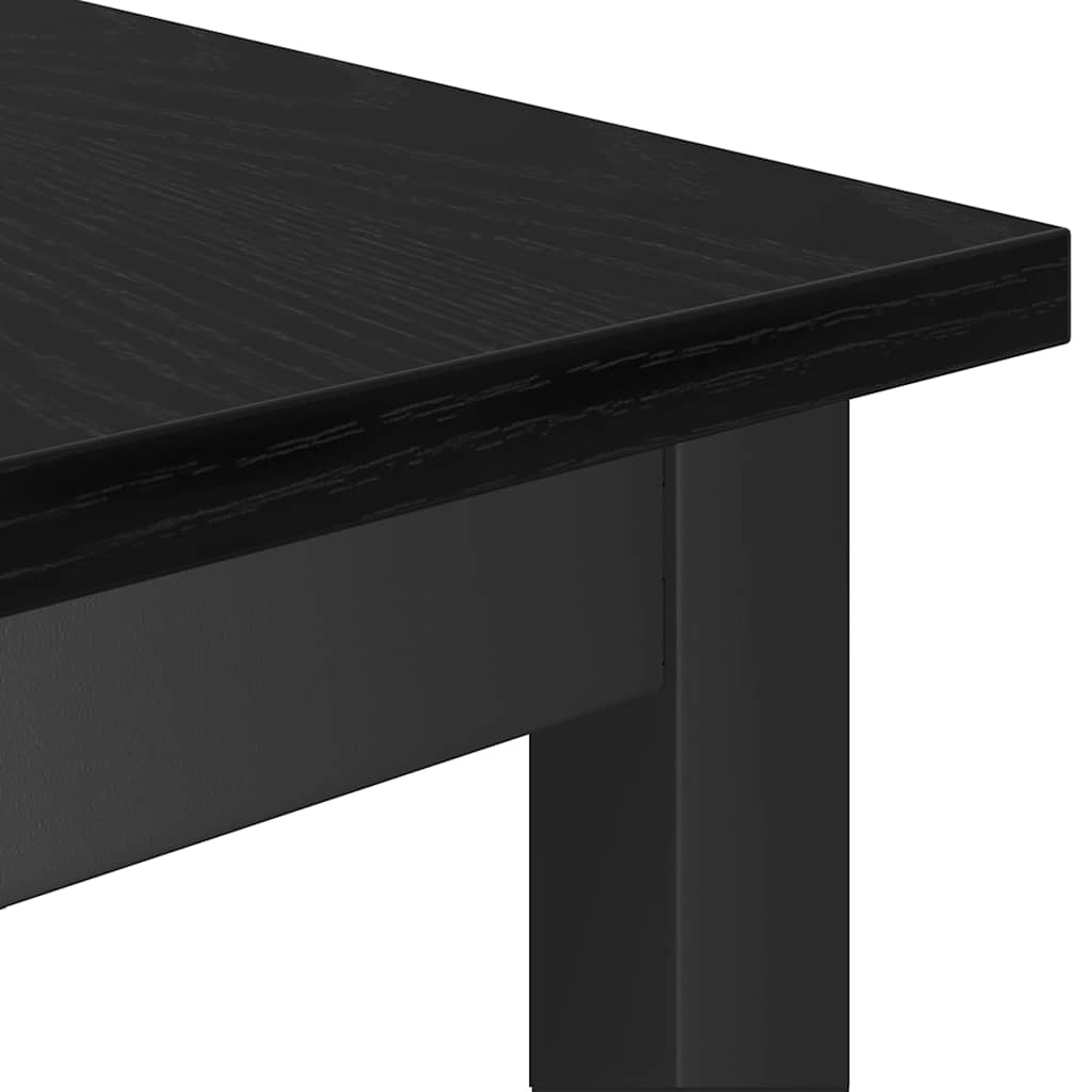 Klupa za blagovanje 2 pcs Crni hrast 100 x 32,5 x 48,5 cm
