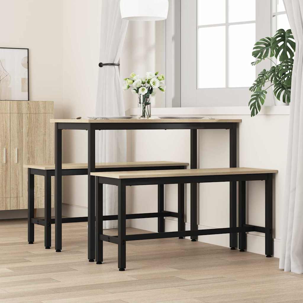 Klupa za blagovanje 2 pcs Sonoma hrast 100 x 32,5 x 48,5 cm