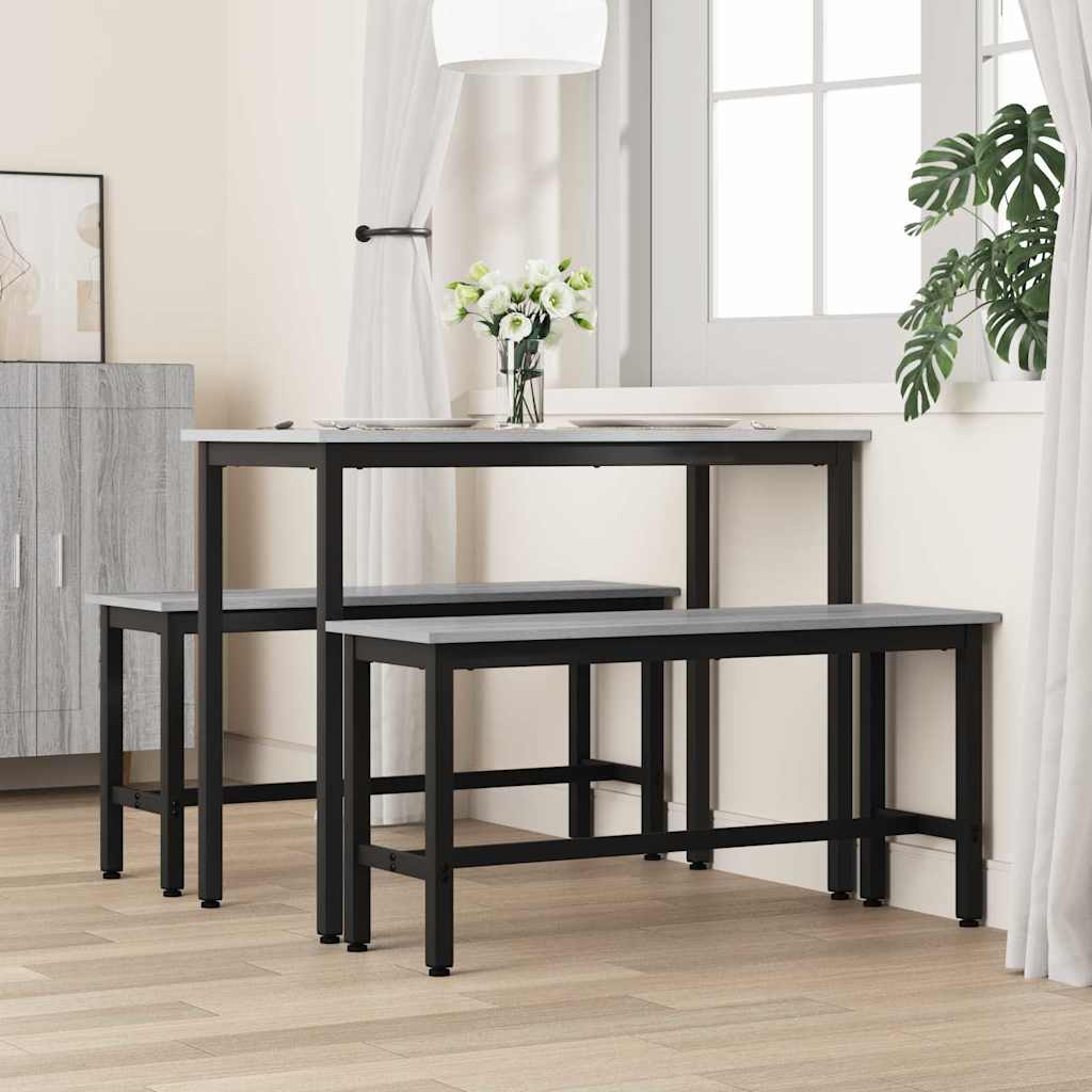 Klupa za blagovanje Siva Sonoma 100 x 32,5 x 48,5 cm