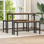 Klupa za blagovanje 2 pcs Staro drvo 100 x 32,5 x 48,5 cm