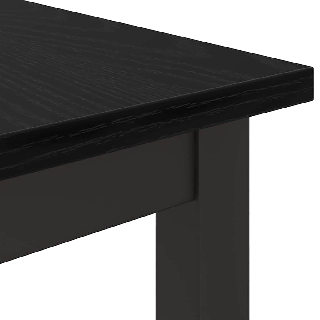 stol Crni hrast 80 x 50 x 76,5 cm Inženjerska drva i čelik